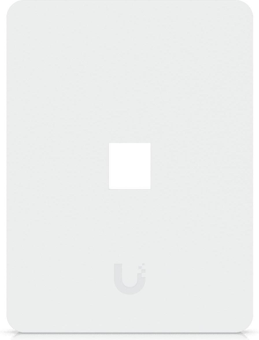 Ubiquiti Universal keystone wall plate clean, customizable finish. 1P (UACC-WP-KEYSTONE-V-1P)