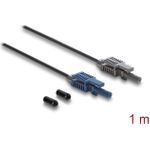 Delock LWL POF Kunststoff Kabel HFBR 4503-4513Z Simplex Stecker zu Simplex Stecker 1 m (90998)