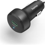 Hama 00201637 Ladegerät für Mobilgeräte Smartphone - Tablet Schwarz Zigarettenanzünder Schnellladung Auto (00201637)