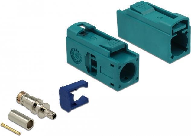 DeLOCK FAKRA Z jack 25 mm long for crimping Modulare Eingabe 89695