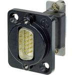 Neutrik D-SUB Adapter D-SUB-Stecker 15pol. - D-SUB-Buchse 15pol. NADB15MF-B 1 St. (NADB15MF-B)