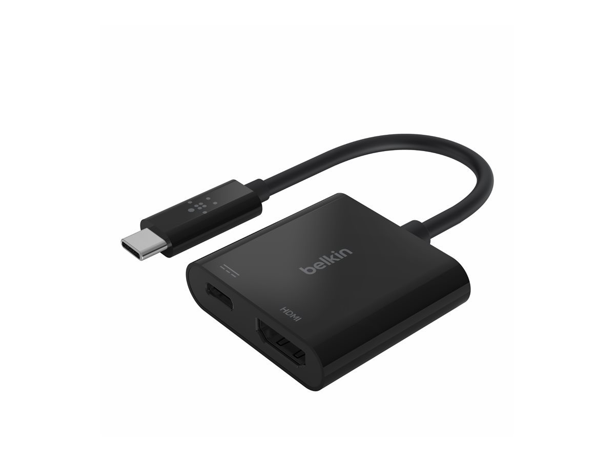 Belkin USB-C to HDMI + Charge Adapter 60W PD 4K Schwarz
