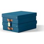 Esselte Leitz Arrchivbox Puro flach mit Klappdeckel 2 Stueck Nachtblau (61480068)