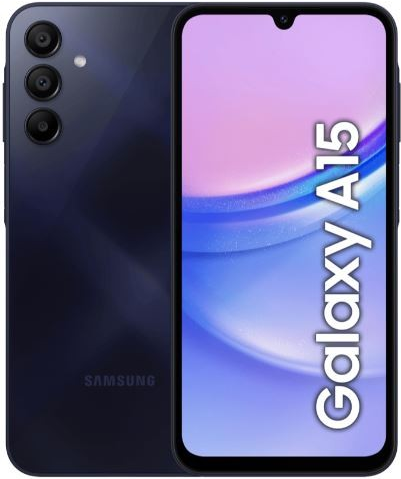 Samsung Galaxy A15 5G 16,5 cm (6.5") Hybride Dual-SIM USB Typ-C 4 GB 128 GB 5000 mAh Blau - EU-Version (SM-A156BZKDEUE)