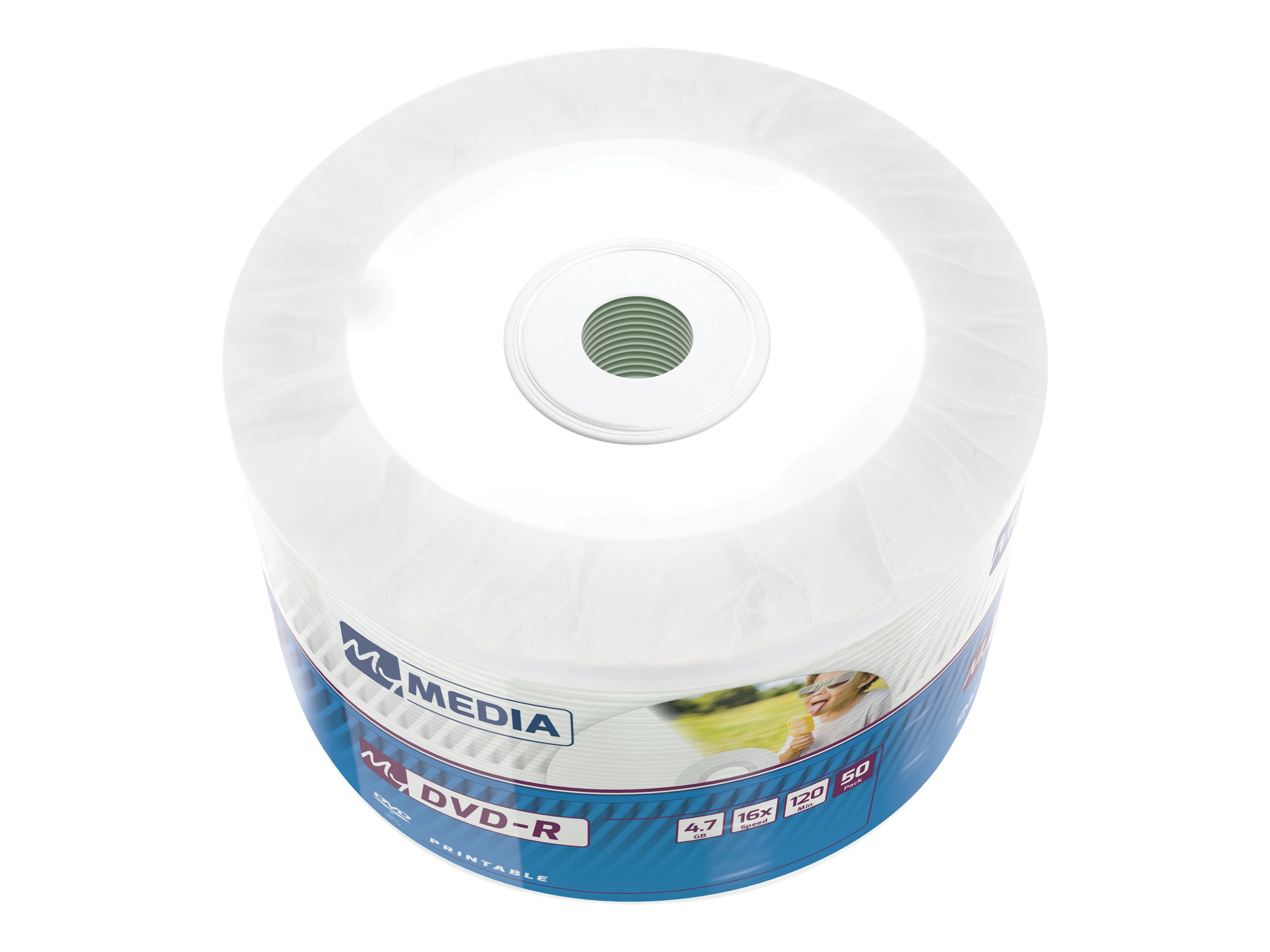 MyMedia My DVD-R 50 Stück 4,7 GB 16x Printable Weiß