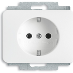 BUSCH-JAEGER Schuko Steckdoseneinsatz 20EUC-24G alpha nea studioweiss hochglanz 20EUC-24G (2011-0-3124)