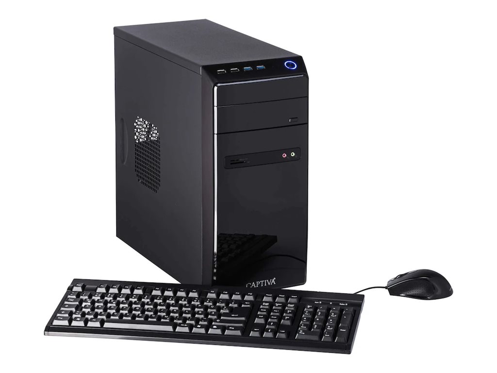 CAPTIVA Power Starter I80-372 Desktop-PC Intel Core i5-14400 32 GB RAM 1 TB SSD Schwarz