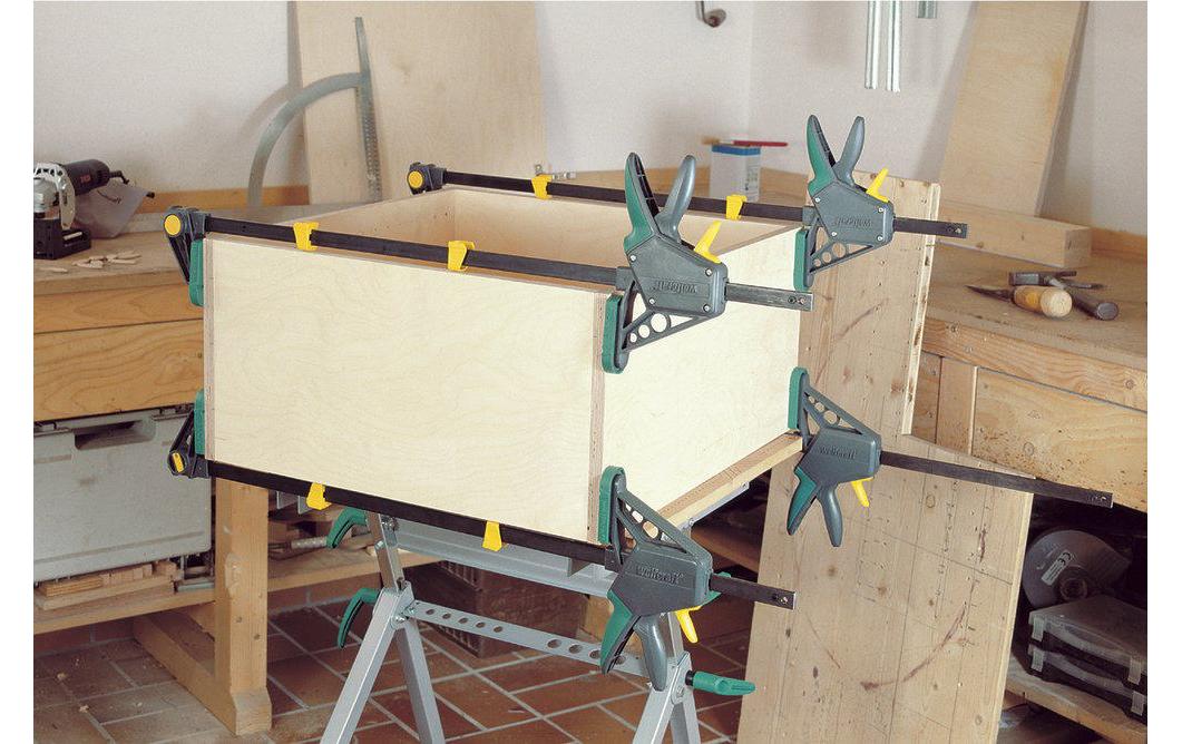 Wolfcraft EHZ PRO 100-915 Einhandzwinge 915 mm Spannbereich 100 mm Ausladung