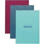 RHODIA Notizblock No. 18, DIN A4, kariert, farbig sortiert Maße: 210 x 297 mm, kopfseitige Heftung, 80 g/qm - 5 Stück (18100C)