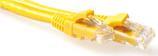 ACT Yellow 20 meter U/UTP CAT6A patch cable snagless with RJ45 connectors. Cat6a u/utp snagless yl 20.00m (IB2820)