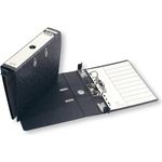 ELBA Hängeordner rado, Rückenbreite: 75 mm, DIN A4, schwarz aus Hartpappe, geklebtes Rückenschild, die seitlich am (81417)