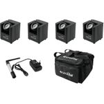EUROLITE Set 4x AKKU UP-1 + SB-4 Soft-Bag + QuickDMX Funksender (20000267)