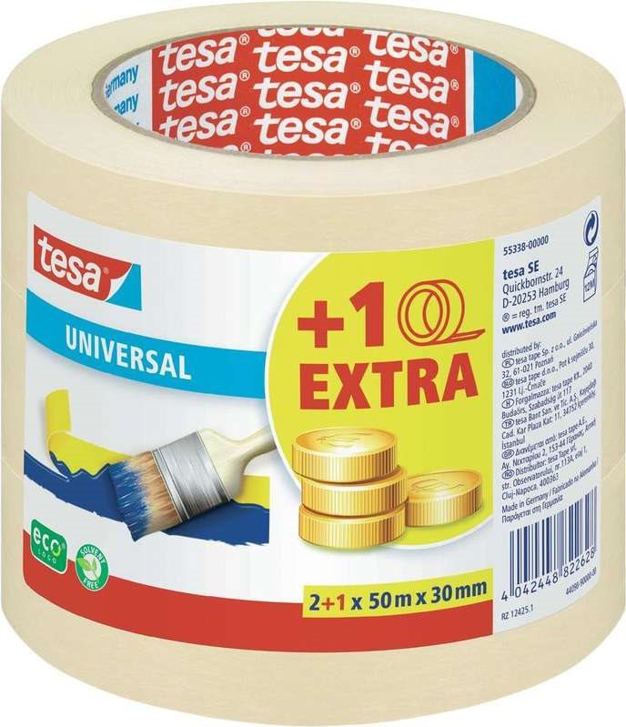 tesa Malerband Economy 3x 50m x 30mm (55338-00000-16)