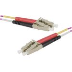 exertis Connect LWL Patchkabel HD, 50/125 µm, OM4-Faser, LC Duplex Stecker/Stecker, erika-violet, 0,5 m UPC (392780)