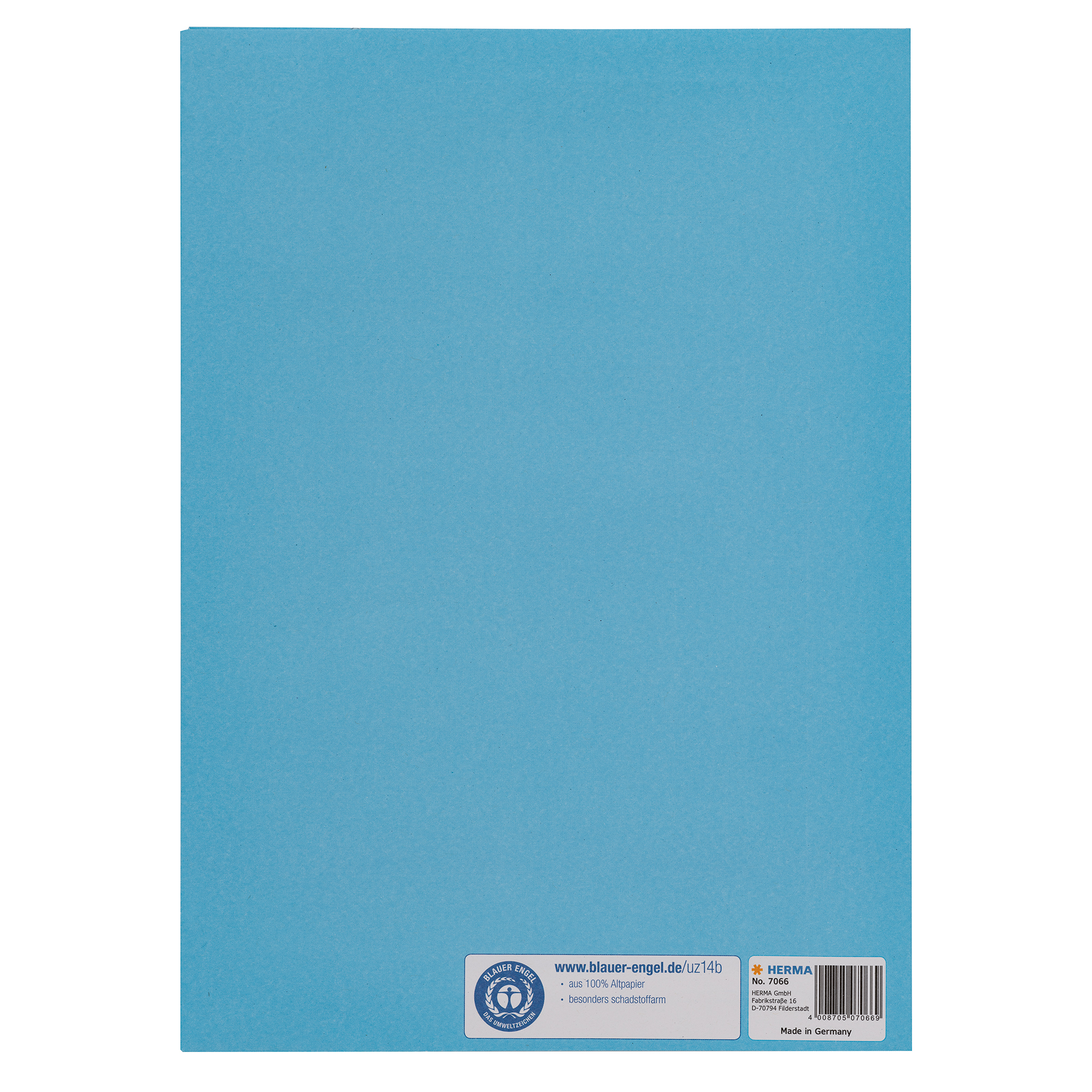 HERMA Heftschoner Papier A4 Hellblau