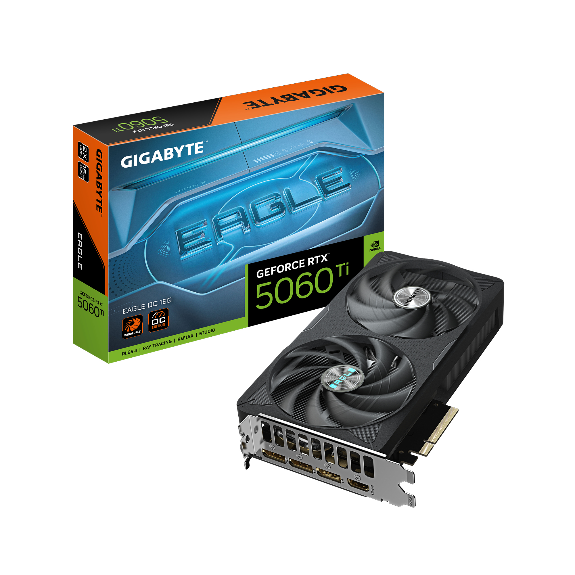 Gigabyte GeForce RTX 5060 Ti EAGLE OC 16 GB GDDR7 PCIe 5.0 Schwarz