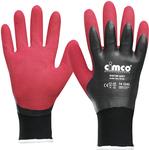 Cimco Winter Soft dunkelrot/schwarz 141240 Vinyl Arbeitshandschuh Größe (Handschuhe): 8, M EN 388 1 Paar (141240)