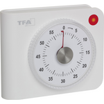 TFA Dostmann Elektronischer Timer Timer Weiß analog (38.2058.02)