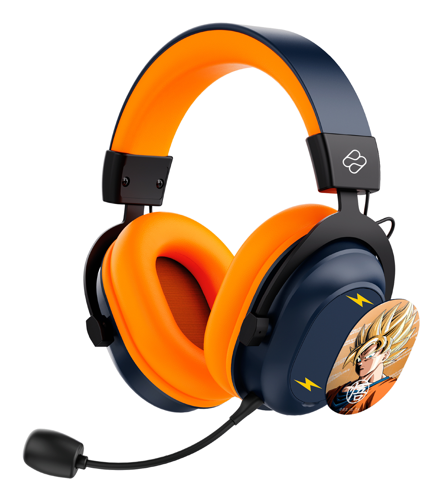 Blade DB2001 Gaming Headset Dragon Ball Z Bluetooth 2.4 GHz Schwarz, Grau, Orange
