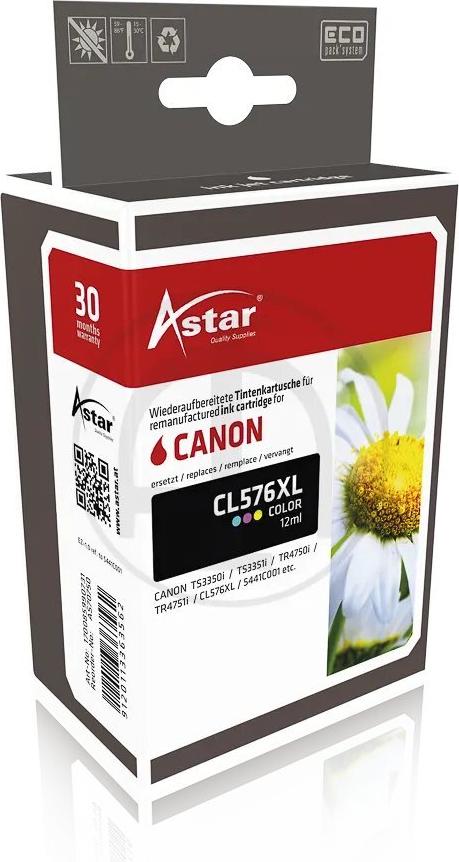 AS70750 ASTAR CANON CL576XL TS Tinte color rebuilt 300Seiten 12ml (AS70750)
