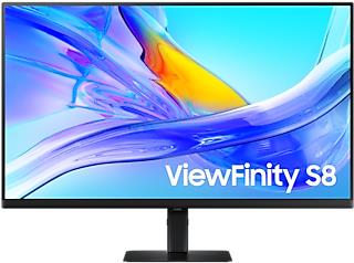 Samsung ViewFinity S8 S80UD Computerbildschirm 81,3 cm (32") 3840 x 2160 Pixel 4K Ultra HD LED Schwarz [Energieklasse G] (LS32D800UAUXEN)