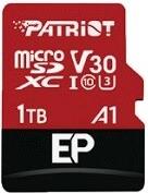 Speicherkarte Patriot EP Pro Micro SDXC 1TB 90/80 MB/s A1 V30 U3 Class10 (PEF1TBEP31MCX)