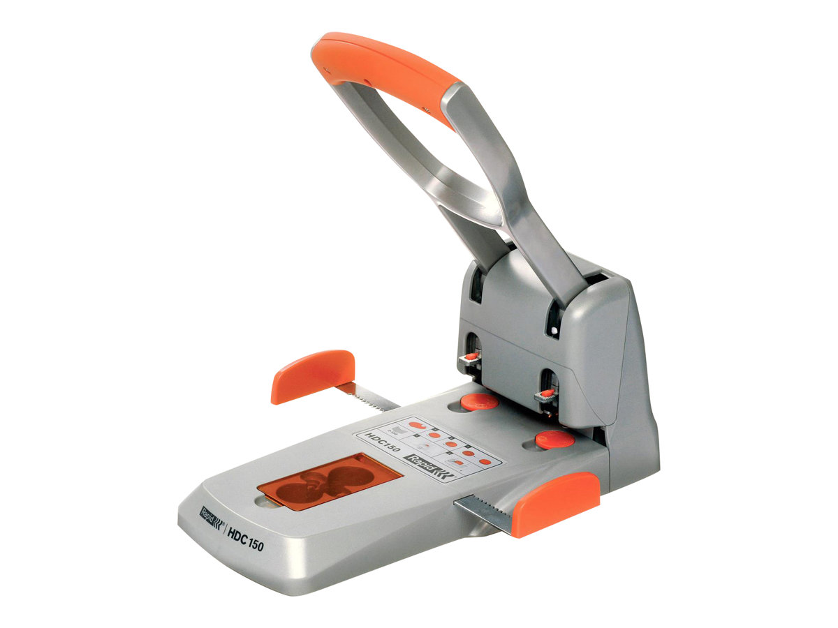 Rapid Supreme HDC150 Locher 150 Blätter Rot, Silber