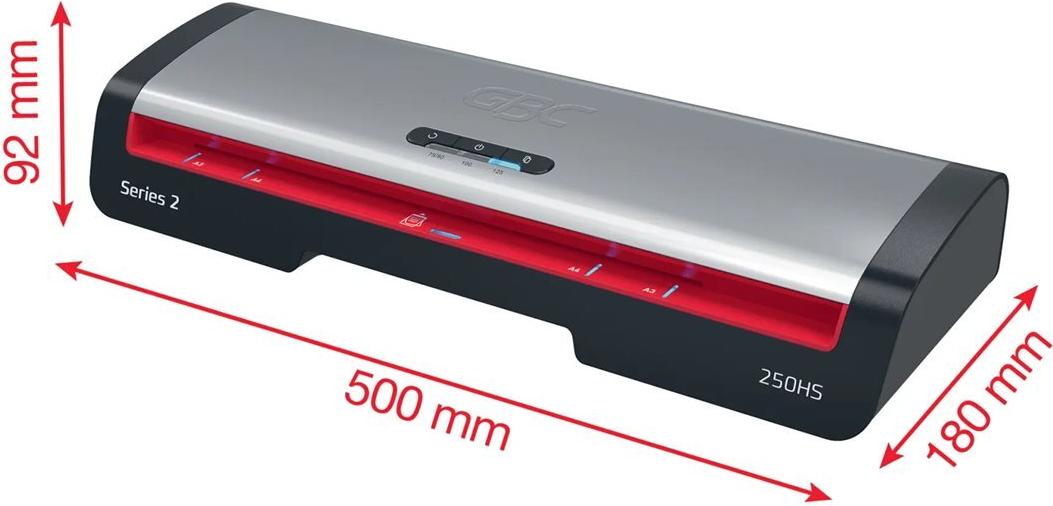 GBC Series 2 250HS Laminiergerät A3 Schwarz, Rot