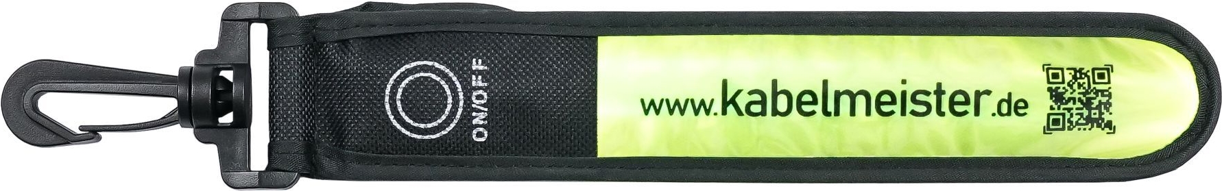 kabelmeister LED Leuchtband mit Befestigungshaken, grün/gelb (GA-K001G)