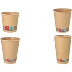 PAPSTAR Papp-Trinkbecher "pure", 0,4 l, braun aus Pappe mit biologisch abbaubarer Beschichtung, - 1 Stück (88952)