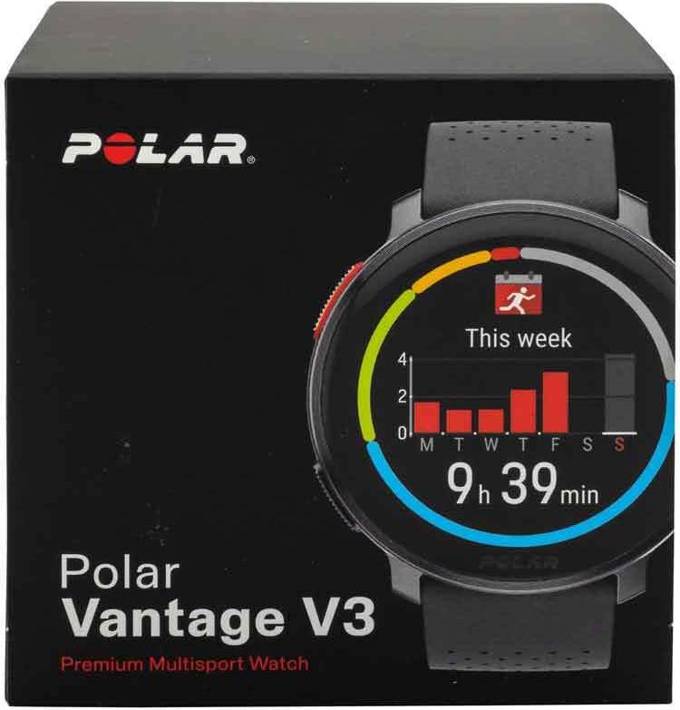 Polar Vantage V3 Smartwatch Aluminium 1,39" AMOLED 32 GB Bluetooth Night Black