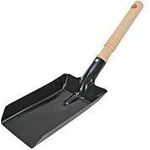 Peggy Perfect Kohle-Granulat-Schaufel, aus Metall Kehrschaufel aus Metall, schwarz, Breite: 105 mm, - 1 Stück (3147)