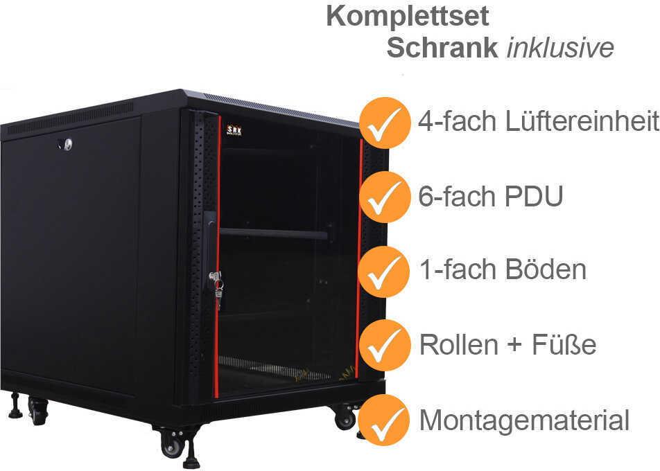 IT-BUDGET 19"-Serverschrank SRK (99ITB19SRK12610GSM)
