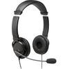 Kensington USB Hi-Fi Headphones with Mic - Headset - On-Ear - kabelgebunden - Schwarz