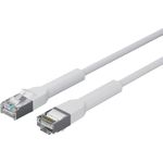 Lanview Network Cable CAT6A U/FTP (LSZH) 1.5m White (LV-6AFTP-FLEX-ANG-015W-S)