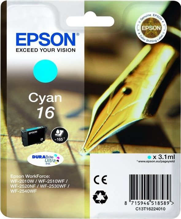 Epson 16 3.1 ml Cyan (C13T16224022)