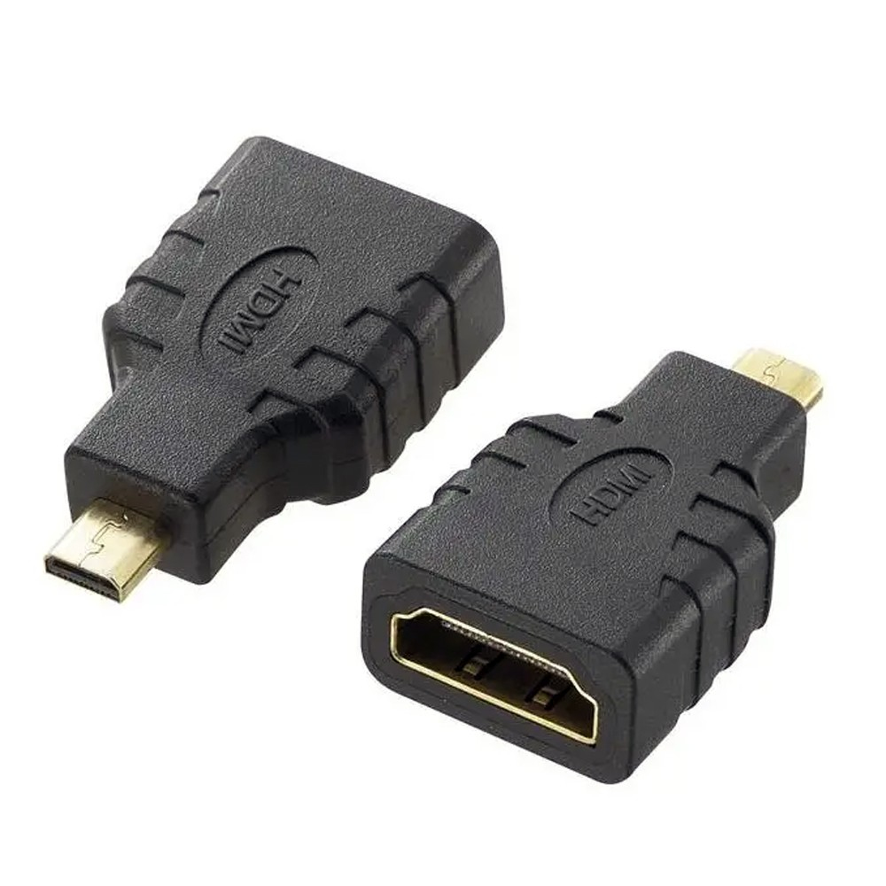 Techly HDMI Adapter Micro HDMI D Stecker auf HDMI A Buchse Schwarz