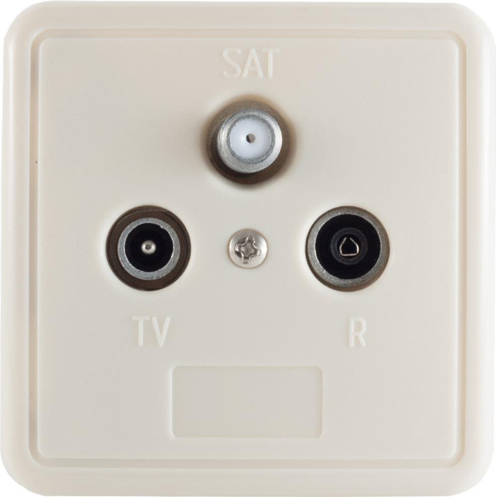 shiverpeaks ®-BASIC-S--Antennensteckdose, SAT+BK mit Klemmtechnik, 1 dB, R&D (BS15-93011)