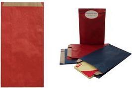 agipa Geschenktüte (B)180 mm x (H)350 mm, blau Papier-Tasche, aus Kraftpapier, 50 g/qm, außen blau, innen - 1 Stück (101654)