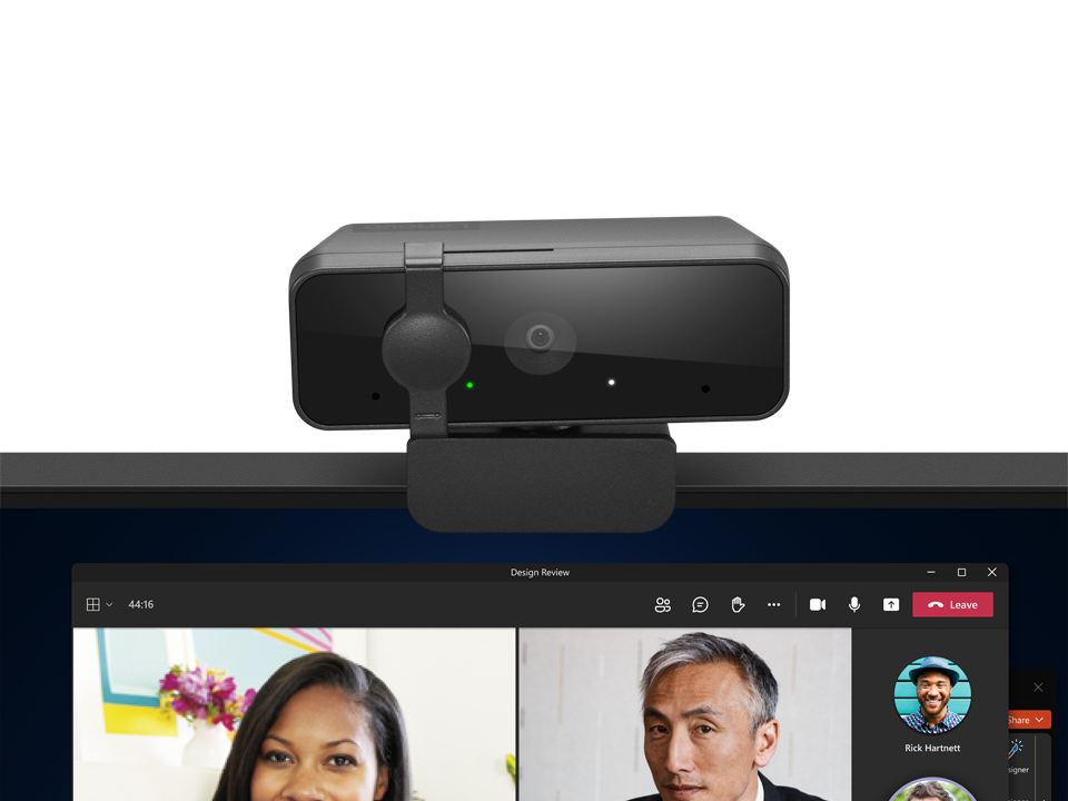 Lenovo Essential FHD Webcam Gen 2 1920 x 1080 USB 2.0 Schwarz