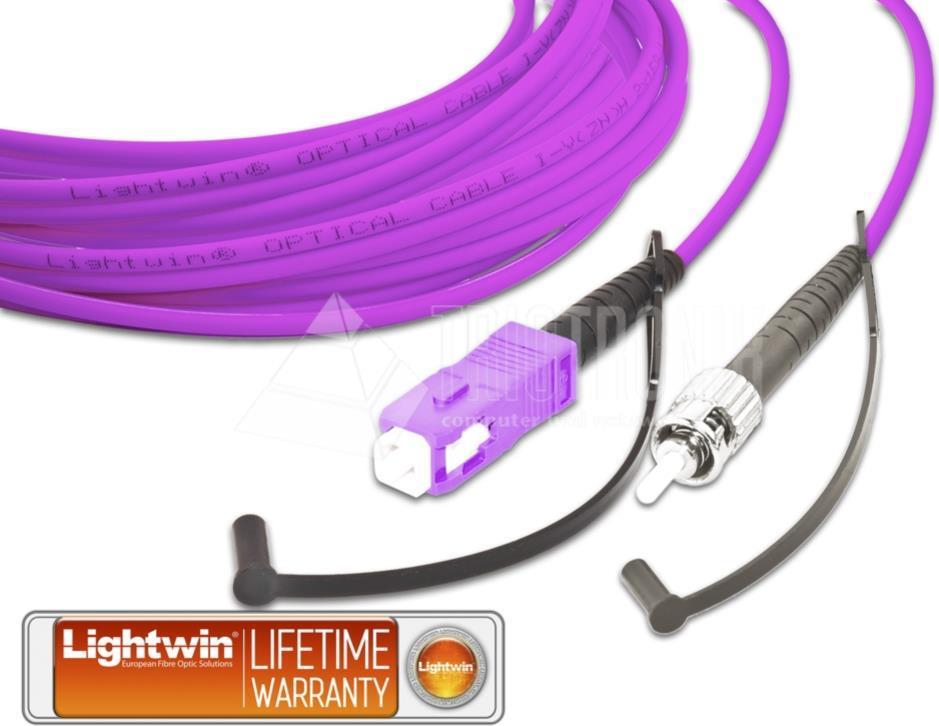 Lightwin High Quality Simplex LWL Patchkabel, MM OM4, SC - ST LWL Patchkabel (LSP-50 SC-ST 2.0 OM4)