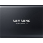 Samsung Portable SSD T5 MU-PA1T0 - SSD - verschlüsselt - 1TB - extern (tragbar) - USB 3,1 Gen 2 - 256-Bit-AES - Deep Black (MU-PA1T0B/EU)