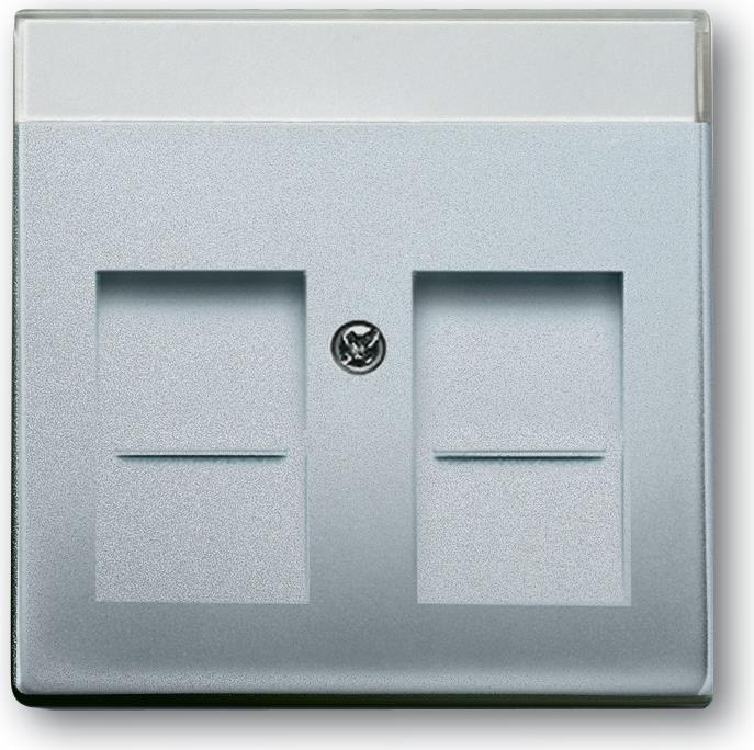 Busch-Jaeger 1800-83. Produktfarbe: Aluminium, Markenkompatibilität: Busch-Jaeger, Kompatibilität: 1810, 1812, 1814, 1816, 1818, 1819, 1820. Breite: 63 mm, Höhe: 63 mm (2CKA001710A3676)