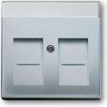 Busch-Jaeger 1800-83. Produktfarbe: Aluminium, Markenkompatibilität: Busch-Jaeger, Kompatibilität: 1810, 1812, 1814, 1816, 1818, 1819, 1820. Breite: 63 mm, Höhe: 63 mm (2CKA001710A3676)