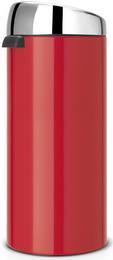 Brabantia Touch Bin - 30L Rund Kunststoff - Edelstahl Rot (11 51 89)