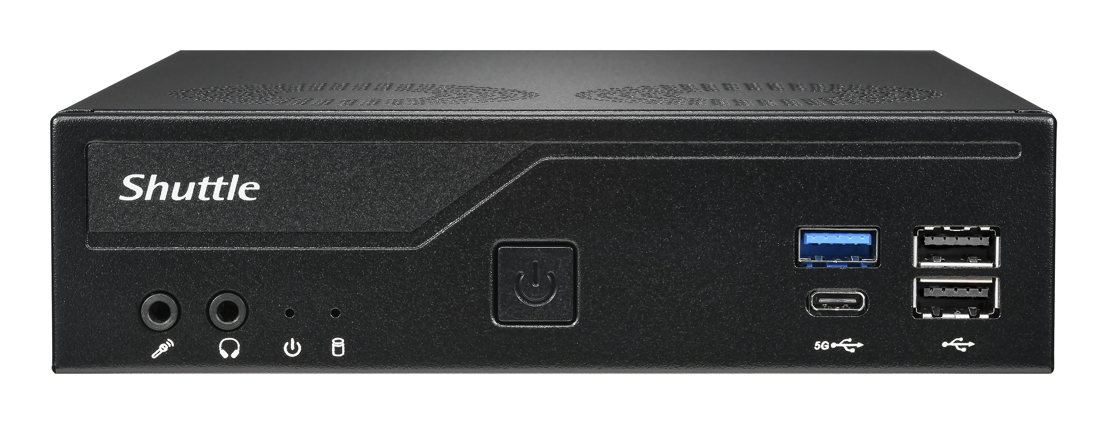 Shuttle XPC slim DH610V2 Barebone LGA 1700 DDR5 bis 96 GB Dual-LAN Slim Schwarz