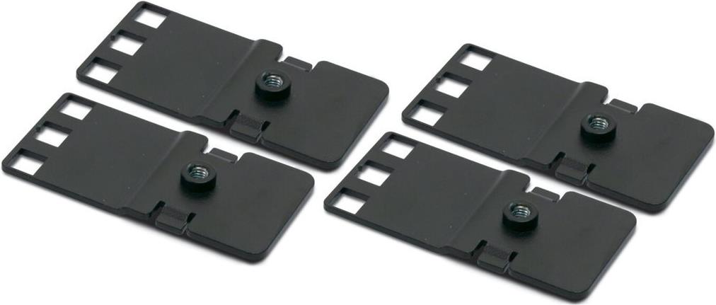 APC AR8150BLK Rack-Halterung 1U 19"/23" (Packung mit 4) Schwarz