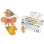 COPIC Ciao 2D Brilliant Palette Starter Layoutmarker-Set farbsortiert 1,0 + 6,0 mm, 1 Set (220750203)