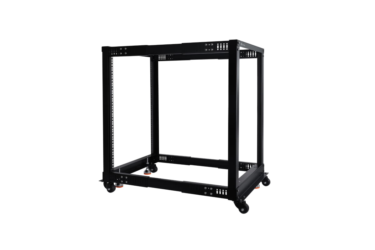 Alphacool 13736 19" Open Frame Server-Rack 15 HE Stahl Schwarz