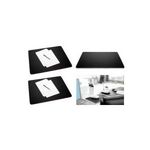 sigel Schreibunterlage EYE:STYLE, 600 x 450 mm, schwarz-weiß hochwertiges Lederimitat, trendige Form mit runden Ecken (SA106)